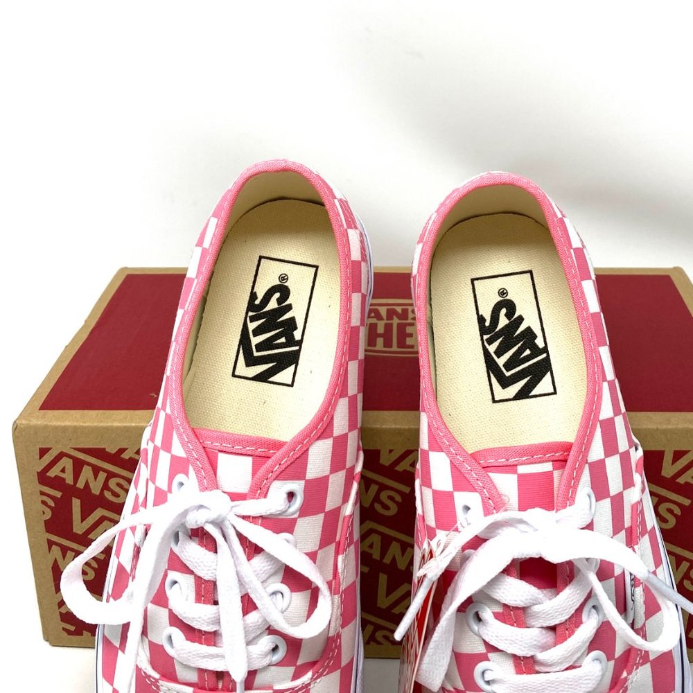 🌸Sale🌸 VANS Authentic Checkerboard Pink Rose Canvas Sneaker Womens VN0A348A3YC - Picture 4 of 11